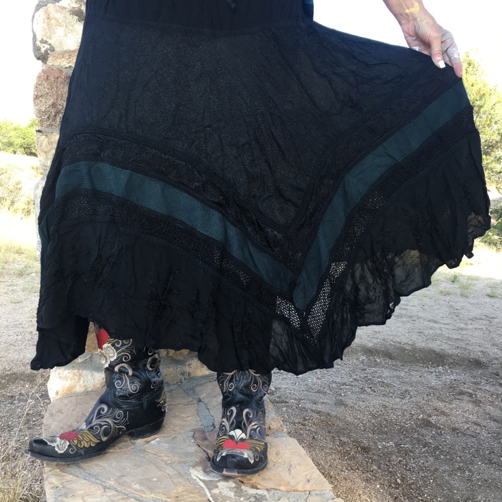 Black India Dancing Skirt